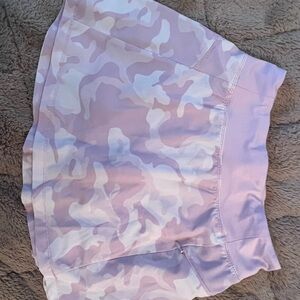 Pink and White Camo Skirt